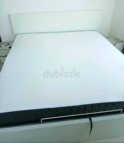 IKEA Malam ottoman queen size 160×200cm hydraulic bed.