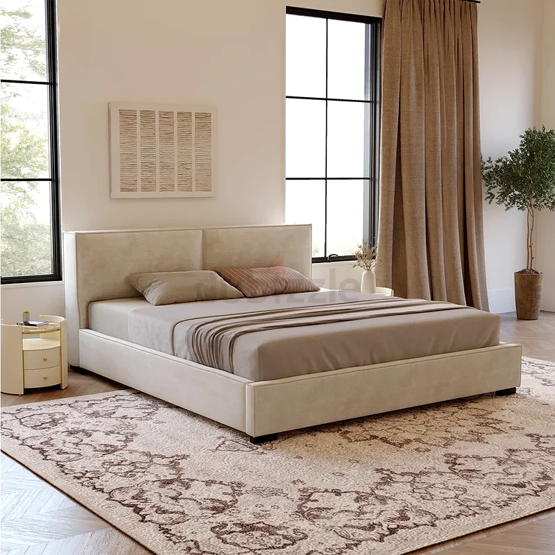 سرير كبير أنيق وعصري مع ماترس فاخر632635032245771112