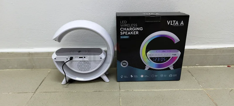 VLTAVA LED Wireless Charging Speaker with Clock63262404601987111
