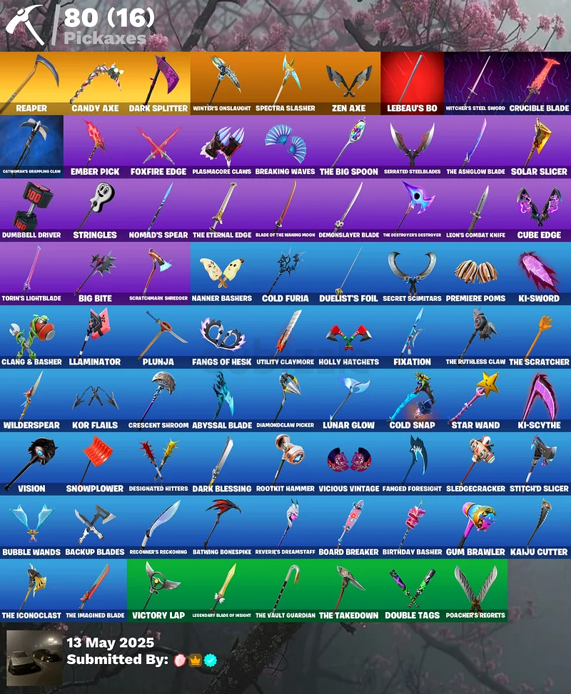 حساب فورتنايت حصري مع عرق داكن سكولي + فأس حلوى63228311976195114
