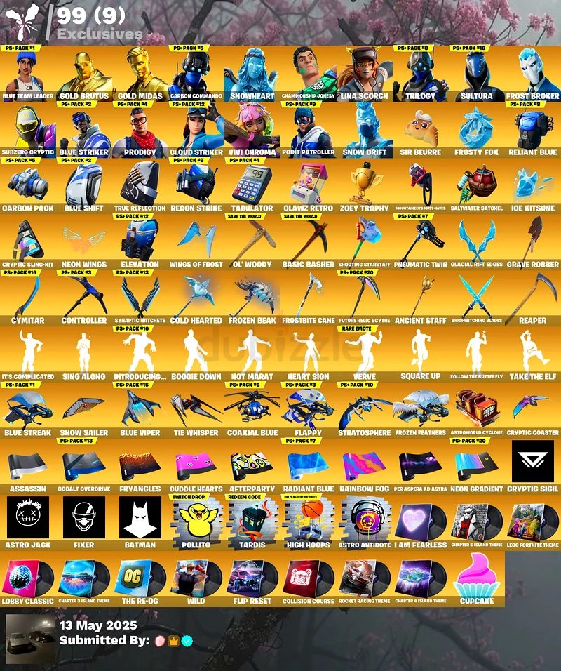 OG Fortnite account + Blue Team Leader + PS Plus Skins63228834906370114