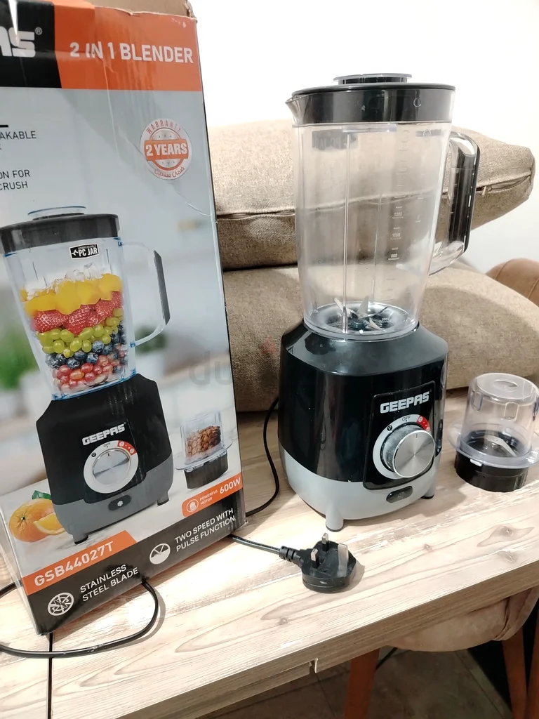 GEEPAS 2 in 1 blender, 1.8L632560802234911116