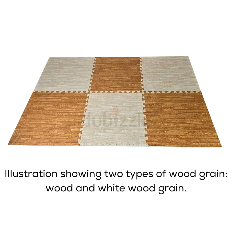 EVA INTERLOCK FOAM MAT WOOD GRAIN PATTERN 60*60CM (12MM) THICKNESS63242690994434113
