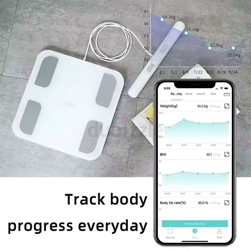 Smart Body Composition Scale with App Connection632421628522261129