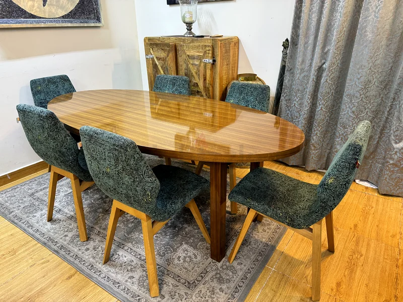 Modern design Marina Solid Wood Dining Set628647083421471127