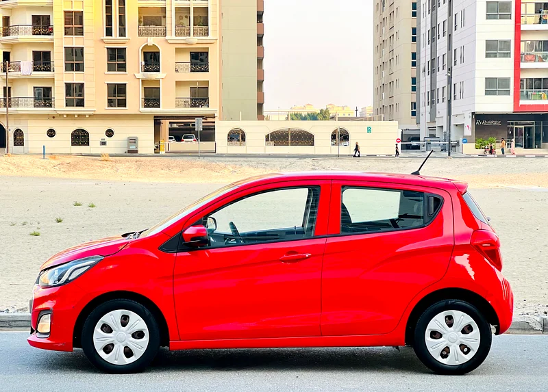A Very Clean Beautiful CHEVROLET SPARK 2019 RED GCC SPECS NON FLOODED REF. 834763173120482945111