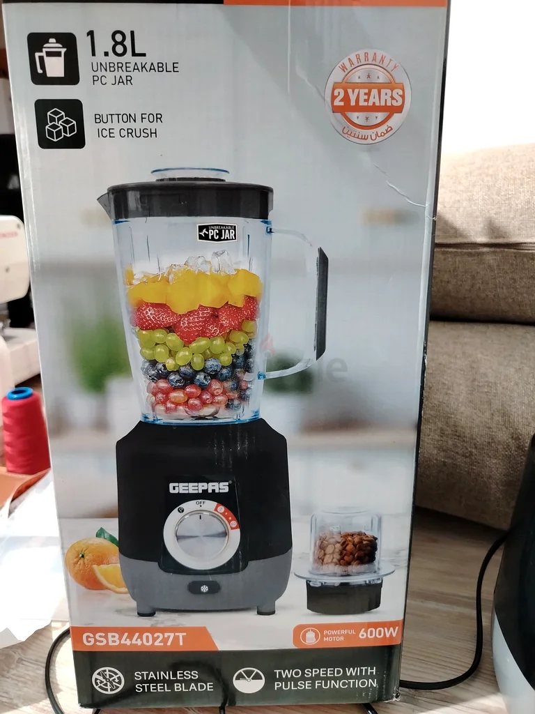 GEEPAS 2 in 1 blender, 1.8L63256080223491112