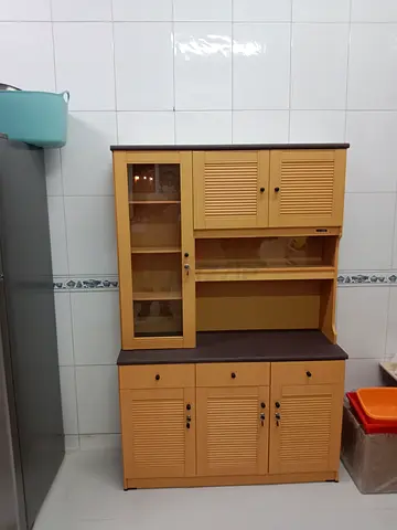 Stylish Yellow Wooden Cabinet - Perfect for Any Home!