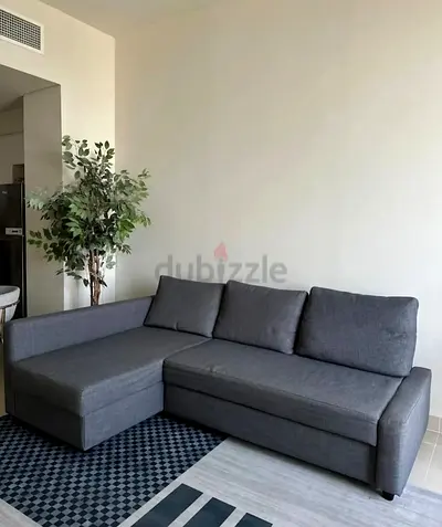 L shape sofa com bed