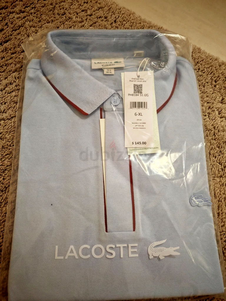 قميص بولو لاكوست جديد بالكامل - مقاس 6-XL63237616409473117