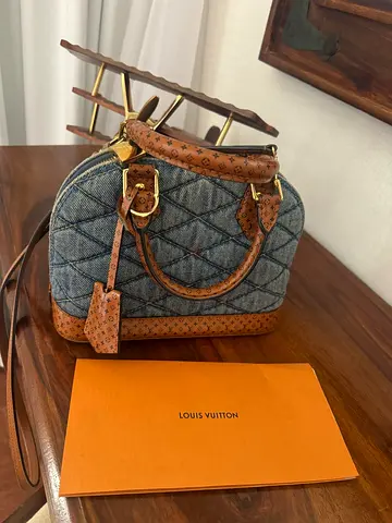 Louis Vuitton Alma BB Malletage Denim Crossbody handbag– Only 2 in Dubai
