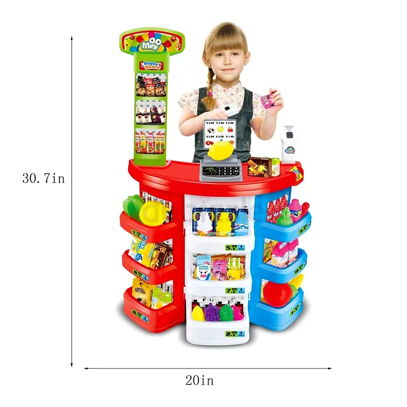 Childrens Supermarket Grocery Store Toy Set