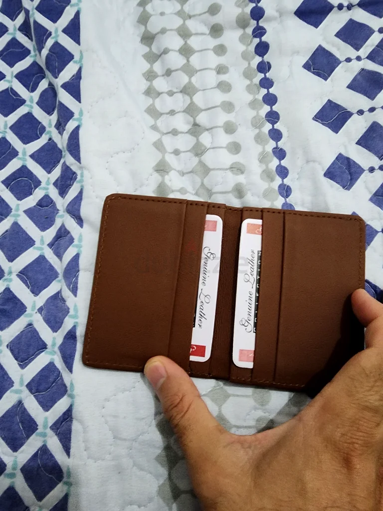 محفظة أنيقة من الجلد البني الحقيقي للاستخدام اليومي!63173147433218111