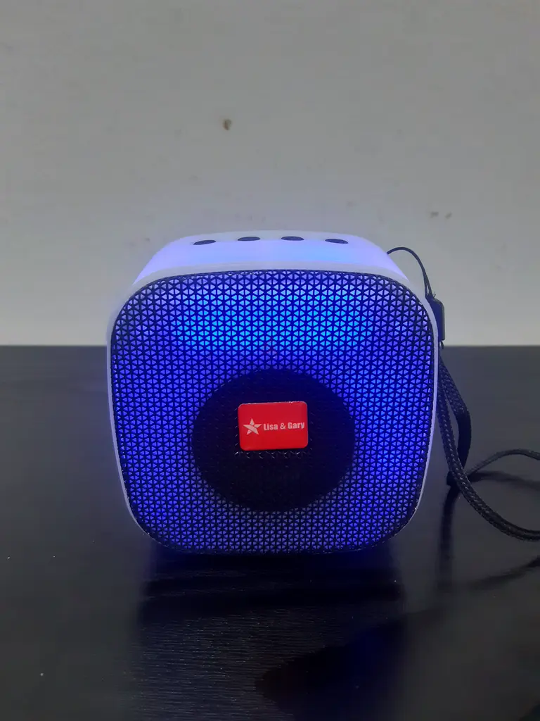 Compact Bluetooth Speaker with LED Lights - Perfect for On-the-Go!