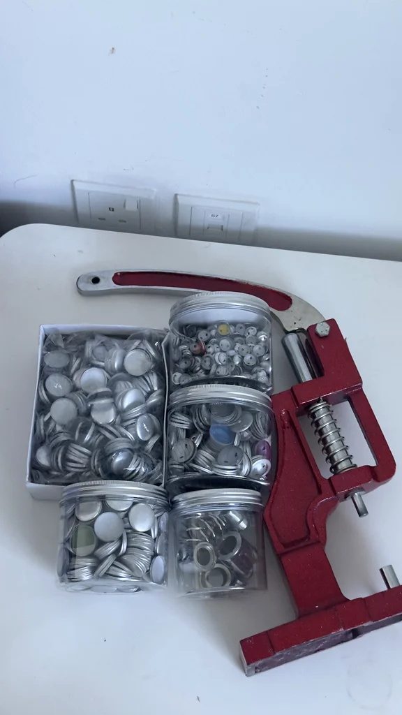 Heavy-Duty Button Making machine with  buttons  – Perfect for Crafts  Customization63257629128066112