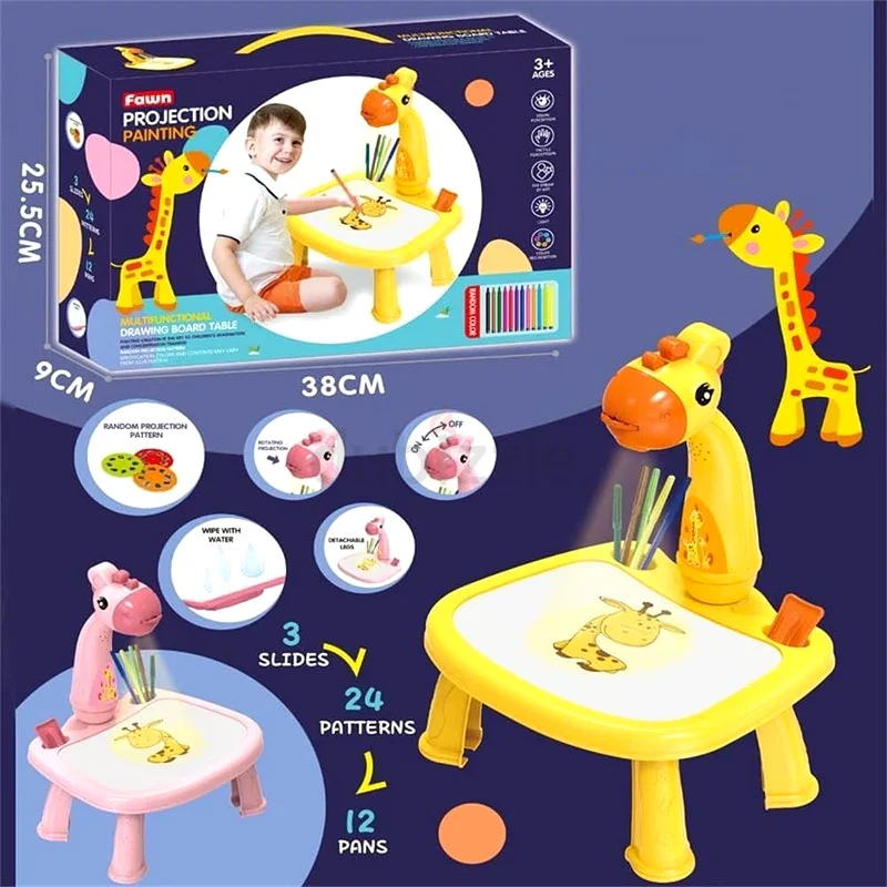 Projection Painting Multifunctional Drawing Board Game 201-1B Yellow63226269965059112