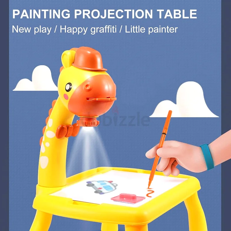 Projection Painting Multifunctional Drawing Board Game 201-1B Yellow63226269965059111