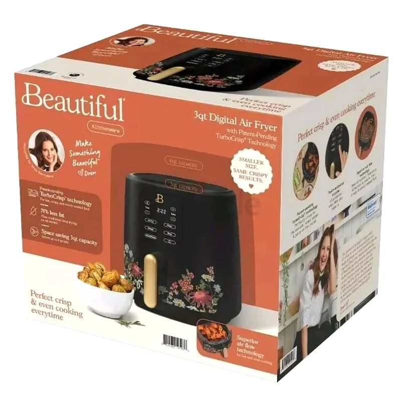 Drew Barrymore 19605 Beautiful 6 Qt Air Fryer W/TurboCrisp Technology63252948229506111