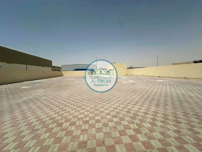 Spacious yard for rent | Boundary Wall | Interlock | 2 Office |62885258595201113