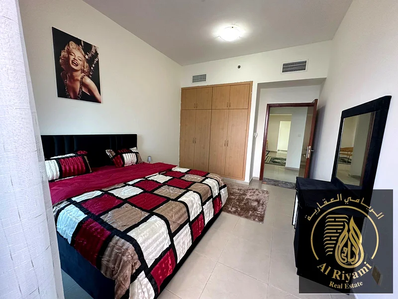 The cleanest hotel apartment in Ajman, 4 rooms and 2 halls, furnished, for monthly rent62868795293569111