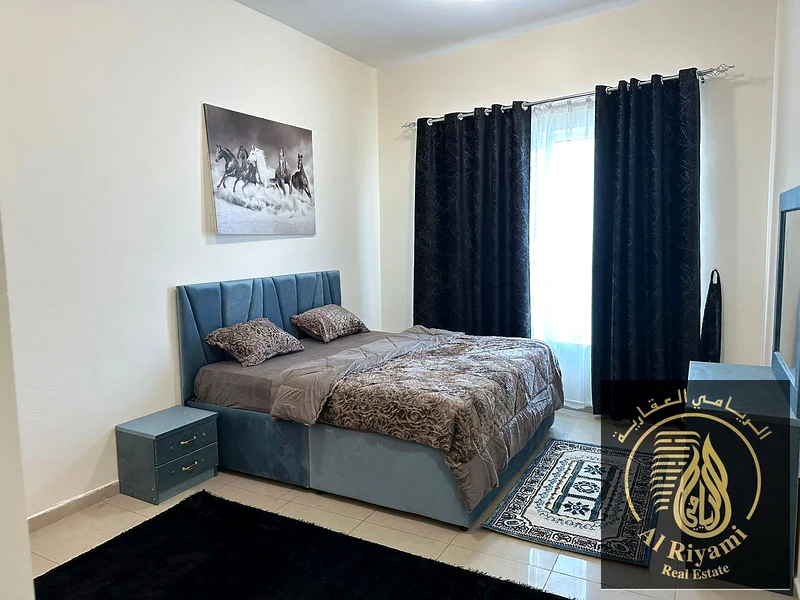 The cleanest hotel apartment in Ajman, 4 rooms and 2 halls, furnished, for monthly rent62868795293569112
