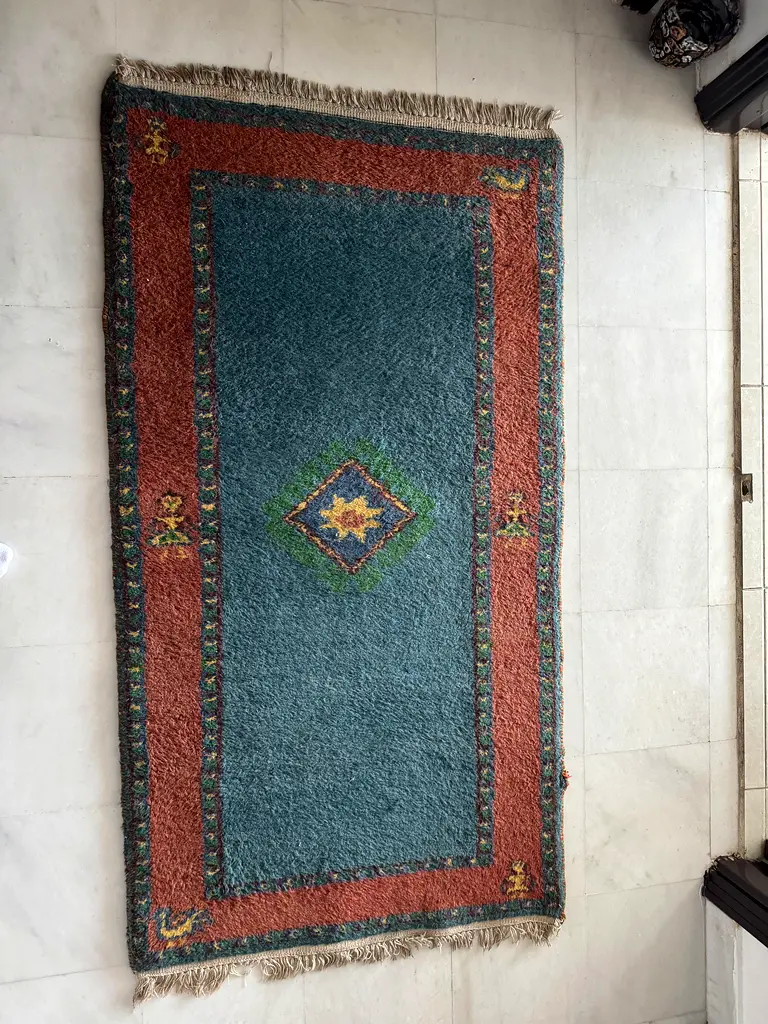 سجادة شرق أوسطية كلاسيكية مربوطة يدويًا (من الصوف)