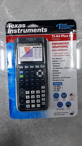 NEW TEXAS INSTRUMENTS CALCULATOR TI-84 PLUS CE PYTHON BLACK