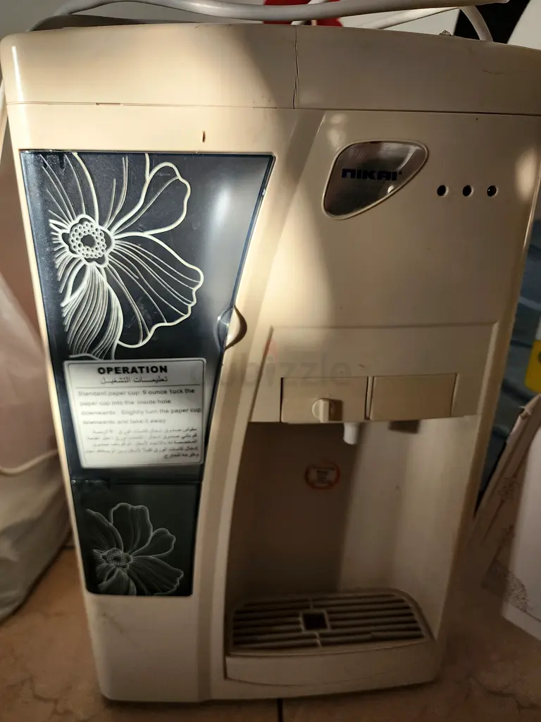 Elegant Water Cooler with Floral Design