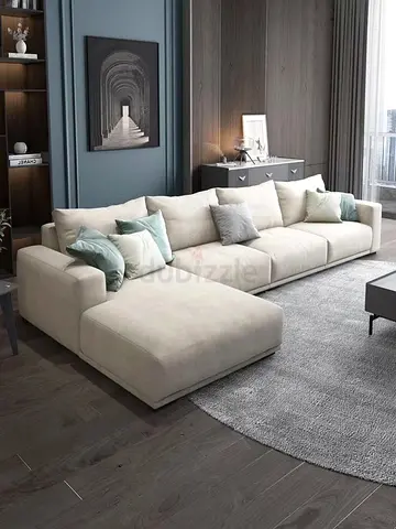 Modern L Shape Sofa | Custom Made | Delivery Abu Dhabi