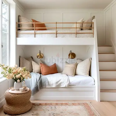 Modern bunk bed stairs