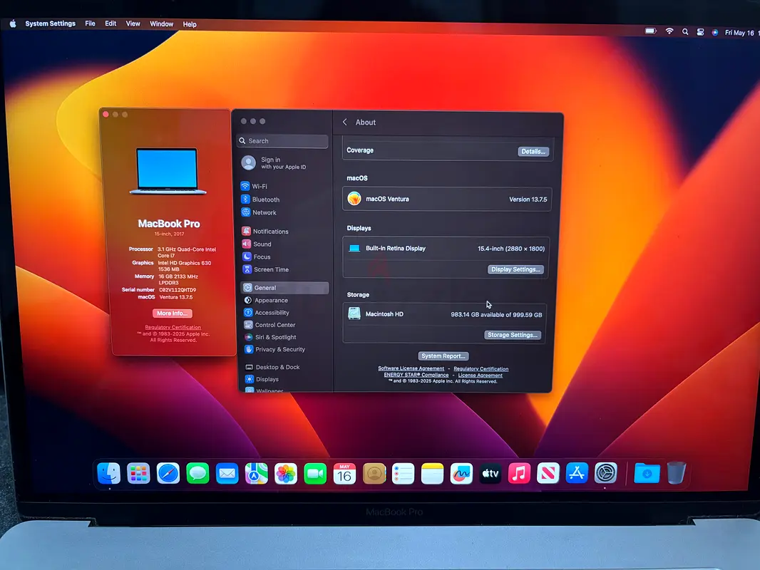 Apple MacBook Pro i7 201763256077359745111
