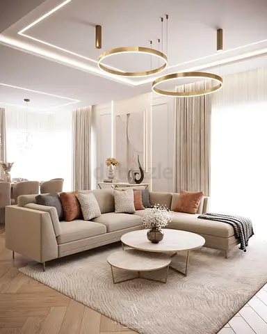 Chic Modern Living Room Set with Stylish Decor