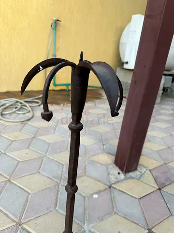 Antique Iron Candleholder In The Style Of Samuel Yellin