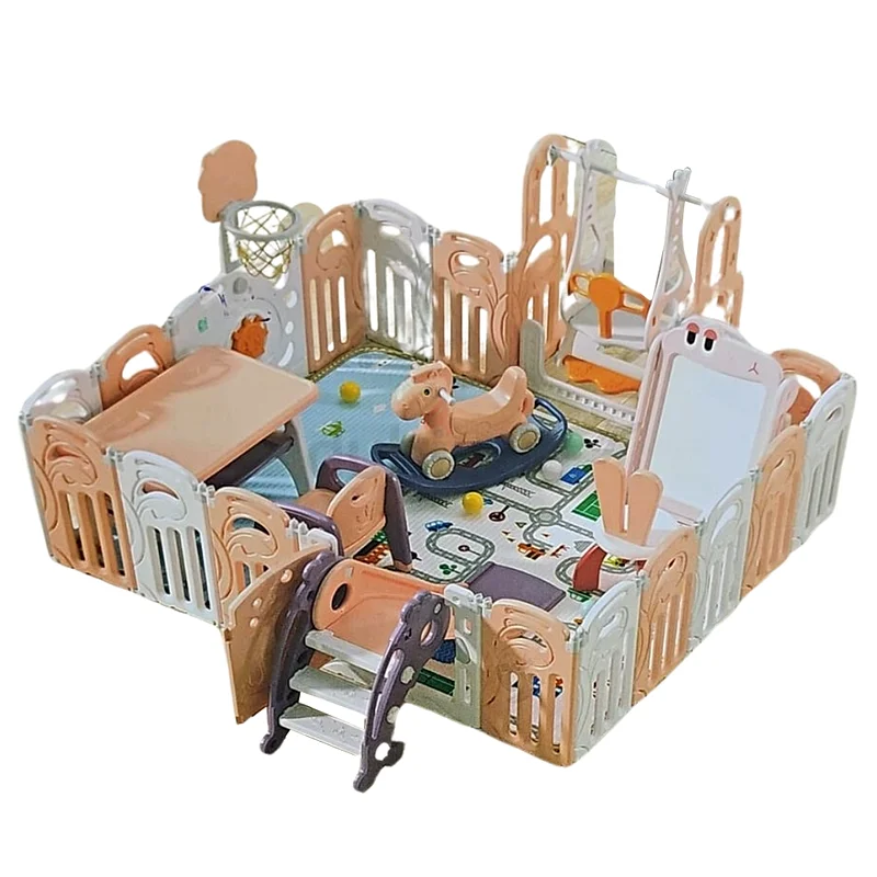 Megastar - Multi-Functional Deluxe Play Pen - Pink - Large62929660561282115