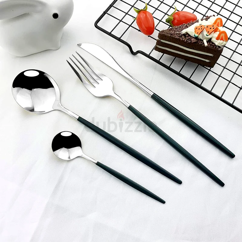 Sleek and Stylish 24-Piece Stainless Steel Cutlery Set - Perfect for Modern Dining!63215872061825111