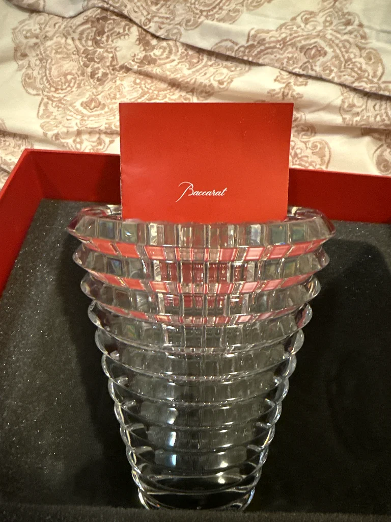 Baccarat Eye Vase Round Small Clear63222337670019112