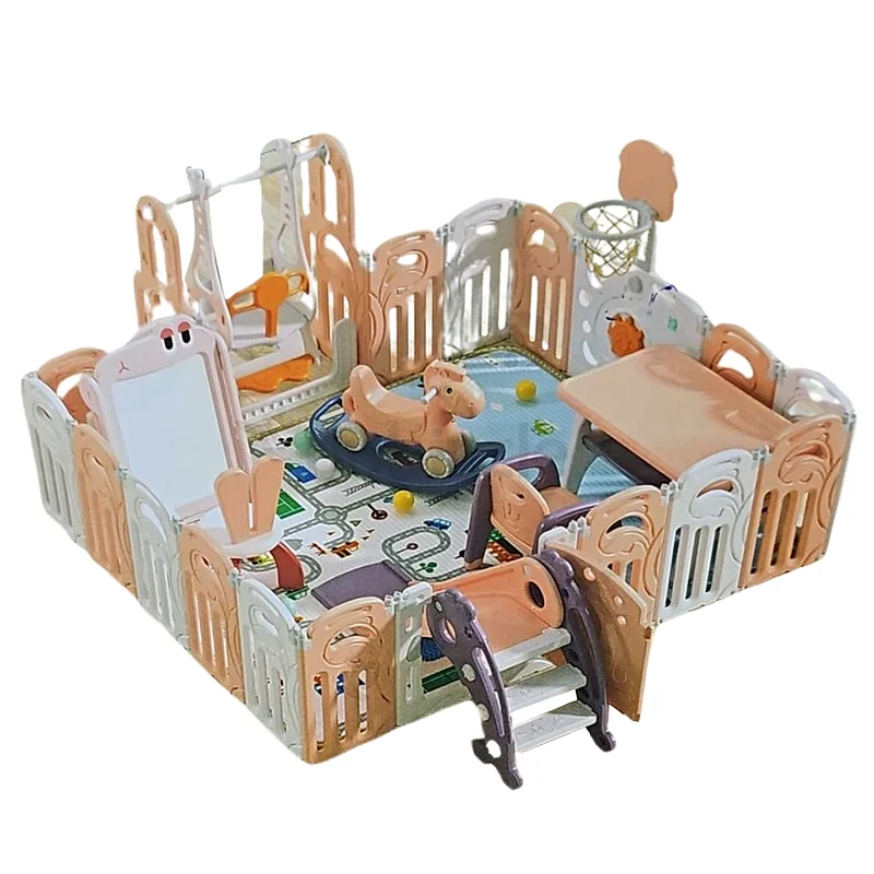 Megastar - Multi-Functional Deluxe Play Pen - Pink - Large62929660561282112