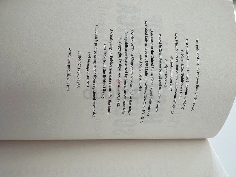 تاريخ كتاب جنوب أفريقيا من عام 1902 إلى الوقت الحاضر بقلم ثولا سيمبسون63176199765251112