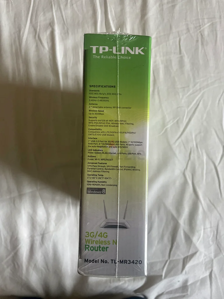 Brand New TP-Link TL-MR3420 3G/4G Wireless N Router (Sealed)63256070238467113