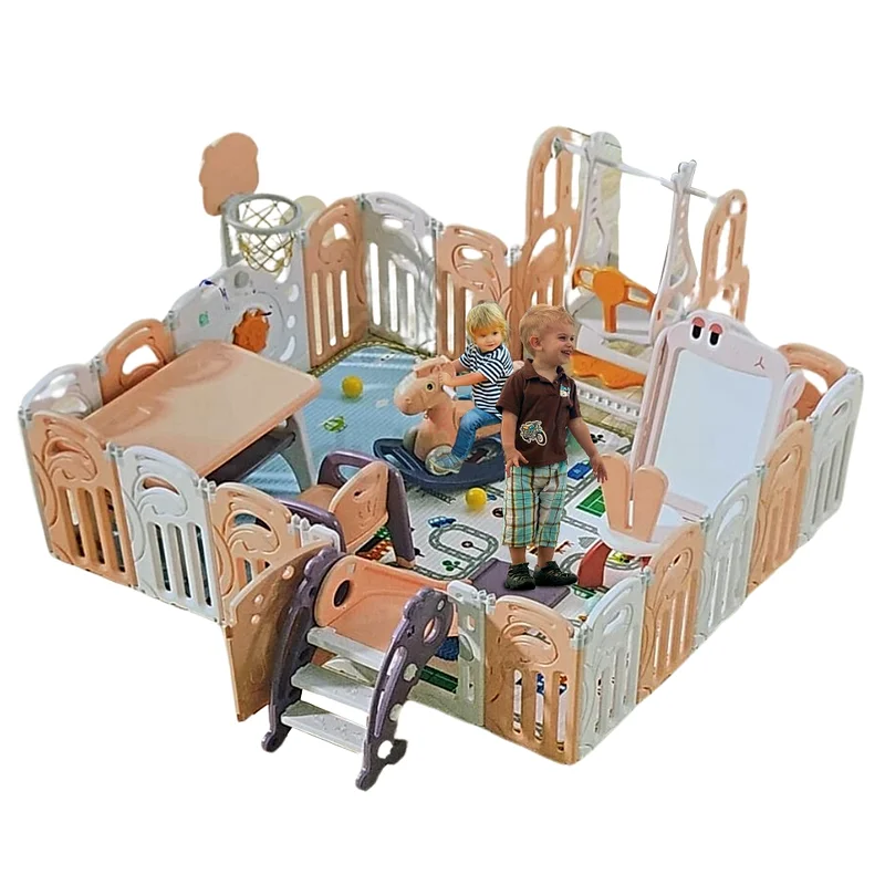 Megastar - Multi-Functional Deluxe Play Pen - Pink - Large62929660561282111