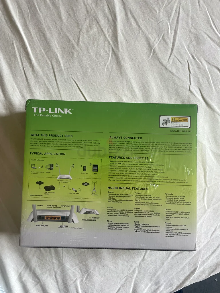 Brand New TP-Link TL-MR3420 3G/4G Wireless N Router (Sealed)63256070238467111
