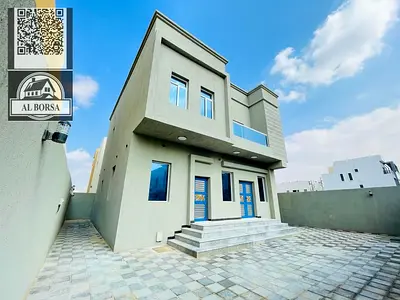 For Rent, A Villa With Four Master Bedrooms, Two Halls, A Living Room, A Kitchen, And A Maid's Room