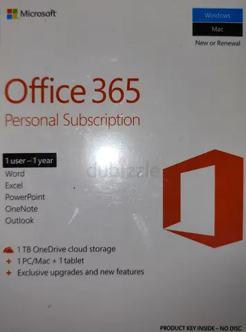 Microsoft Office 365 Personal - 1 Year Subscription