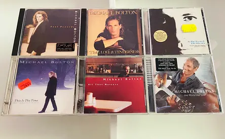 6 Michael Bolton Music CD’s