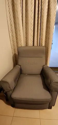 Stylish and Comfortable Grey Recliner Armchair