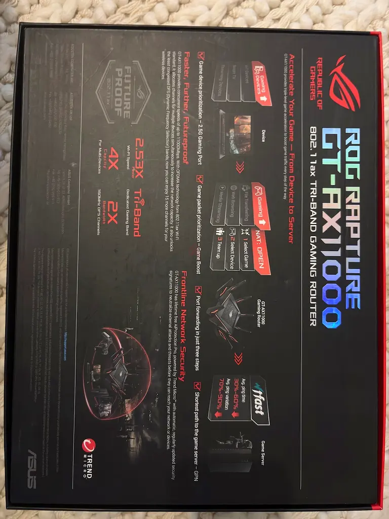 ASUS ROG Rapture GT-AX11000 Router63255524299906112