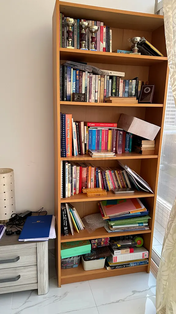Book shelf with storage -6 shelves
