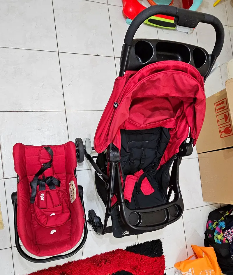 Stroller with Car seat JOIE brand purchased from Baby Shop
