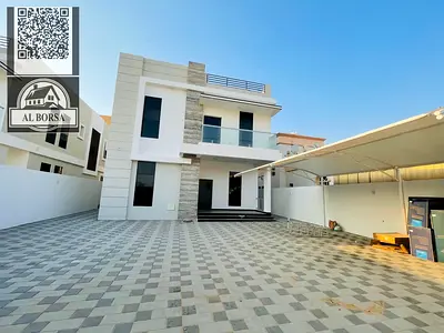 For Rent, A Modern Villa With Central Air Conditioning And Close To Services, Five Rooms, A Living Room, And A Maid's Room