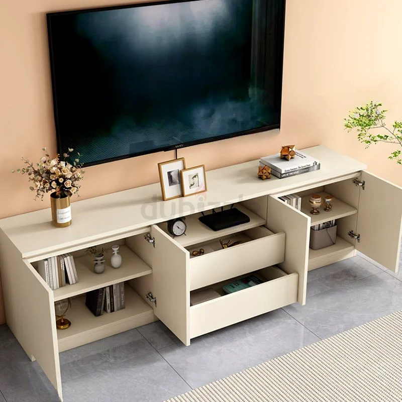 Casual Lumber TV Stand with 2 Drawers, 2-Cabinet, Flexible Shelf, Accessible Storage  Door63180833232129112